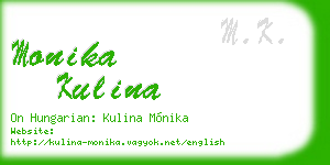 monika kulina business card